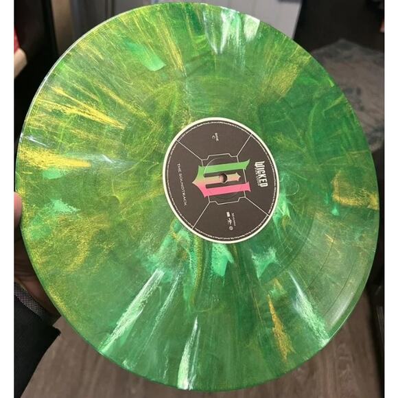 VINYL Wicked: For Good Sntrk - 2 Pink & Green Shimmer LP + Lenticular Cover NEW - Picture 5 of 7